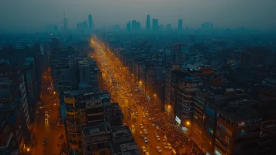 Mumbai City Drone Shot