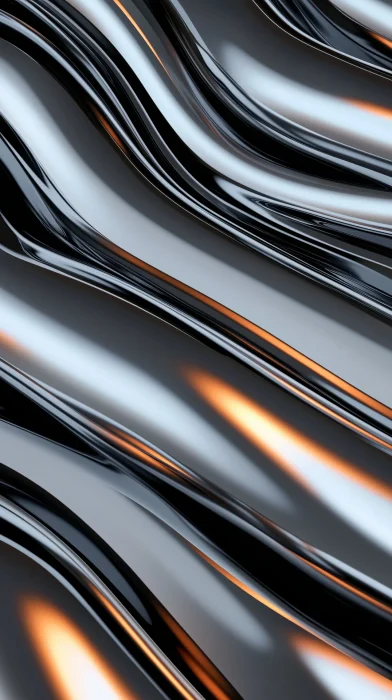 Liquid Silver Abstract Background