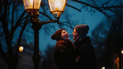 Couple Under the Streetlamp