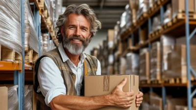 Smiling Warehouse Worker