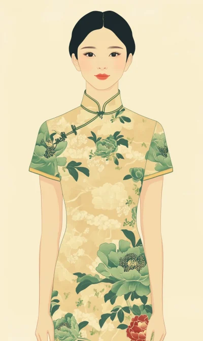 Elegant Woman in Qipao