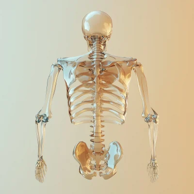 Transparent Skeleton Torso