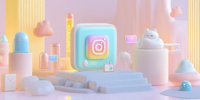 Cute Instagram Logo Graphic