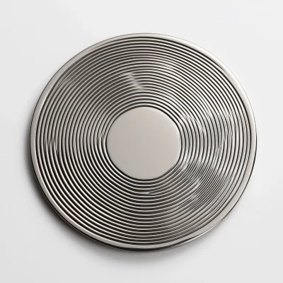 Ribbed Stainless Steel Coaster