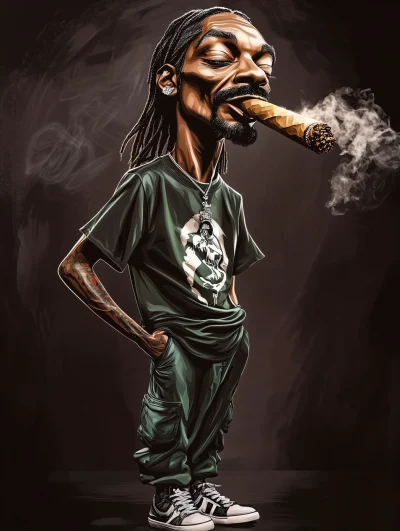 Caricature of a Rapper