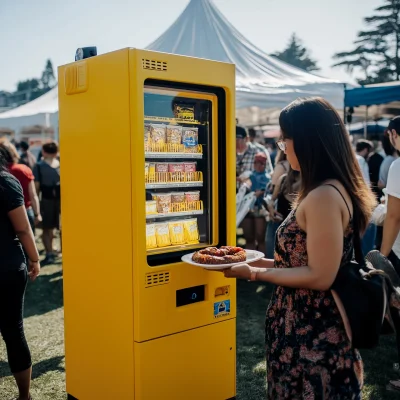 Futuristic Vending Machine at BBQ Festival