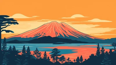 Jeju Island Illustration