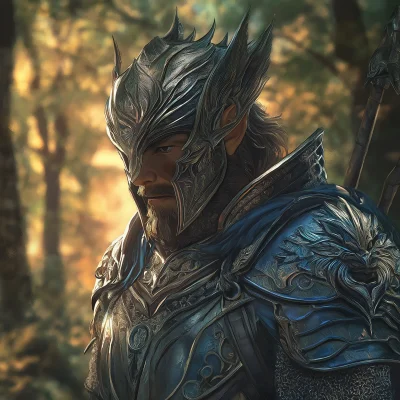 Fierce Elven Warrior King