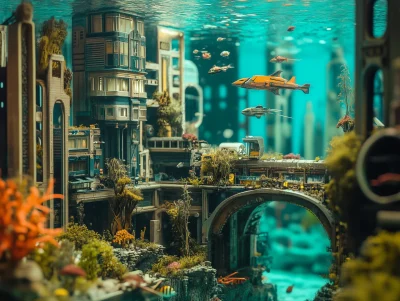 Undersea Utopian Diorama