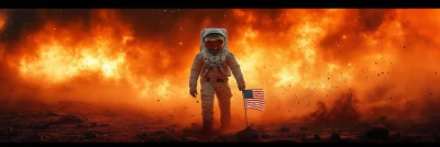 Astronaut on Mars