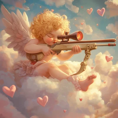 Cupid with a Sniper Rifle