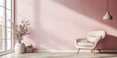 Minimalistic Pink Interior Studio