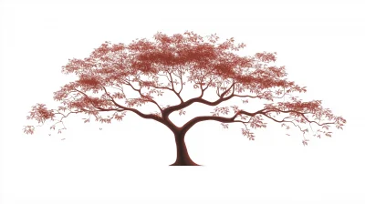 Red Tree Illustration