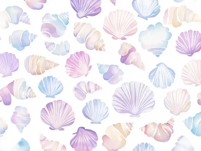 Pastel Seashells