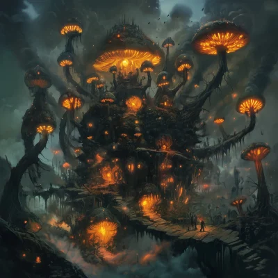 Corrupted Island of Evil Mushroom People