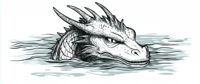 Dragon Emerging from Water