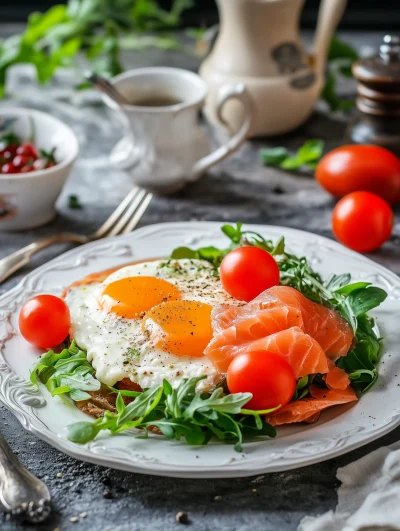 Rösti with Cream Cheese and Smoked Salmon