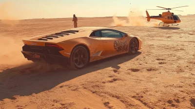 Lamborghini in the Desert