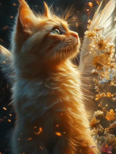 Cute Cat Angel