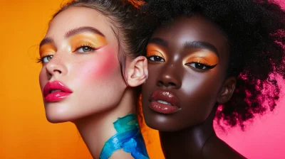 Vibrant Editorial Makeup