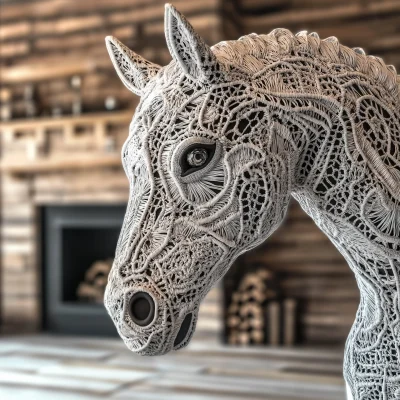 Macrame Horse Head