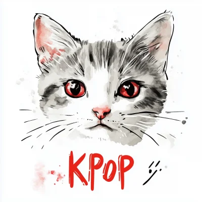 KPOP Watercolor Logo