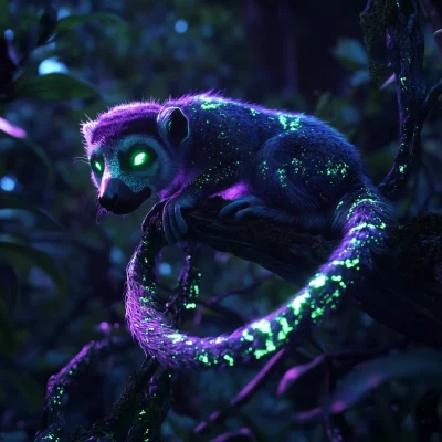 Bioluminescent Lemur