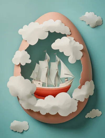 Surreal Egg Cutout