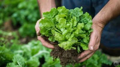 Freshly Harvested Lettuce