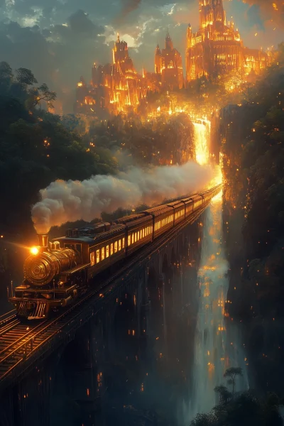 Enchanting Golden Train