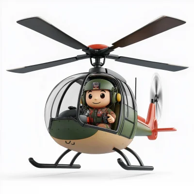 Helicopter Pilot Cartoon