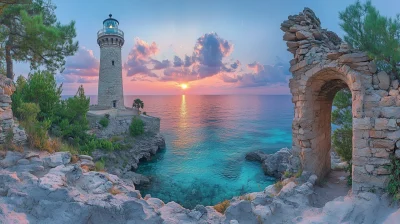 Lighthouse by the Sea