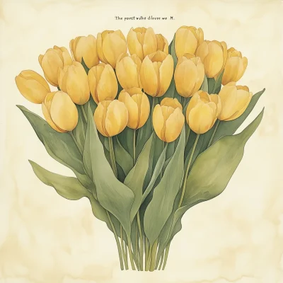 Yellow Tulip Bouquet