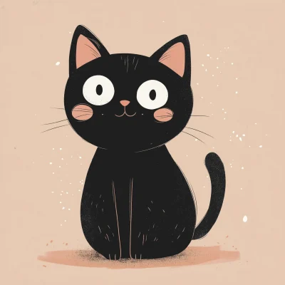 Cute Cat Illustration