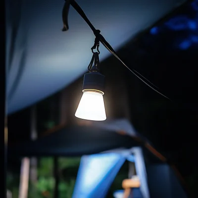 Camping Lantern in Tent