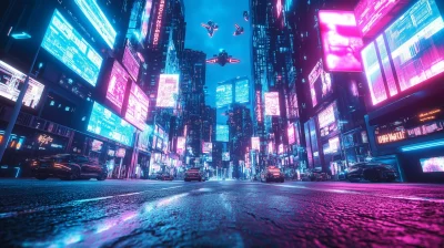 Futuristic Cyberpunk City