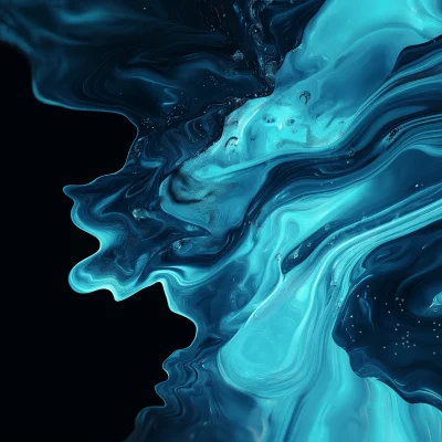 Futuristic Flowing Liquid