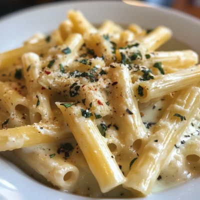 Creamy White Sauce Penne Pasta