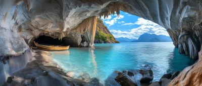 Cavern View at Marble Caves