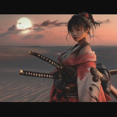 Young Samurai in the Desert