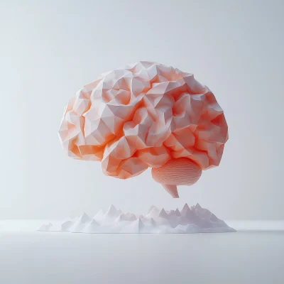 Low Poly Brain Model