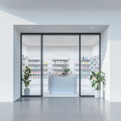 Modern Pharmacy Store Front