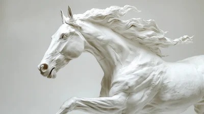 Racing Horse Statue