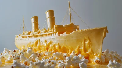 melting titanic sculpture
