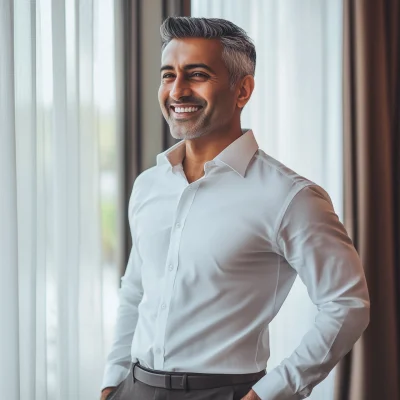 Handsome Happy Indian Man Portrait