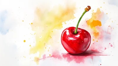 Watercolor Cherry