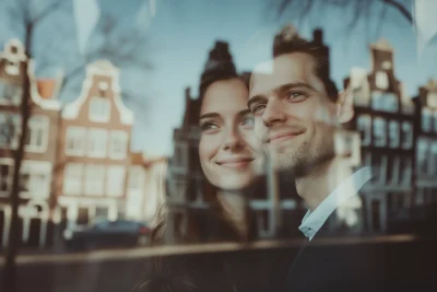 Happy Young Couple Viewing Their Home