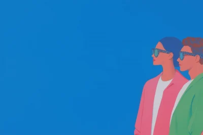 Young Couple with Glasses