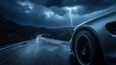 Thunderstorm Night Drive