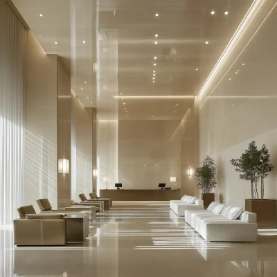 Minimalist Hotel Lobby